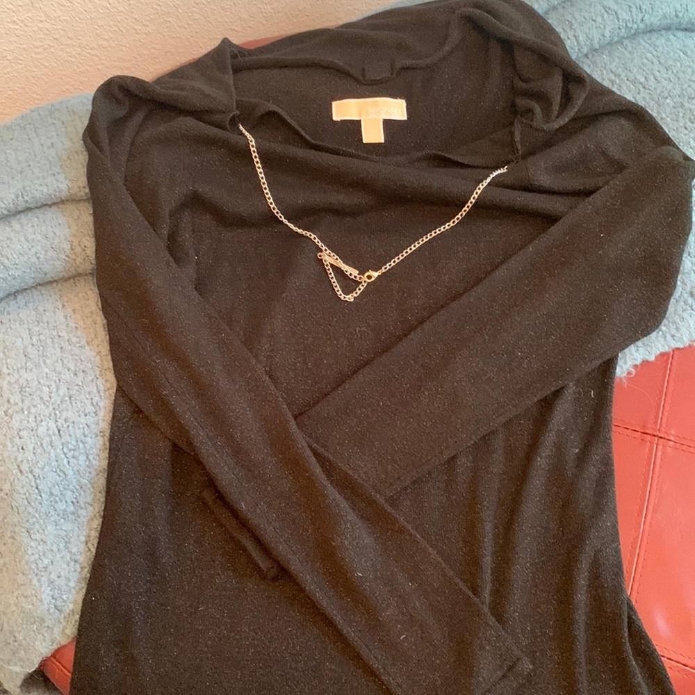 Black Shimmer long sleeved top